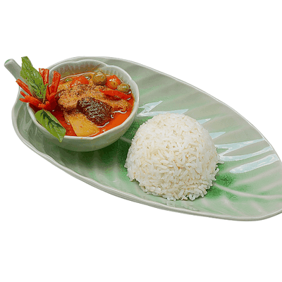 ข้าวเครื่องแกงเป็ดย่าง สูตรแลน (ข้าวหน้าเป็ดย่างสุลต่าน)