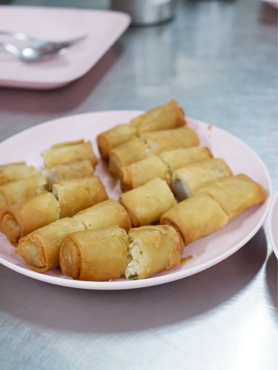 ปอเปี๊ยะทอดไส้เค็ม + หวาน