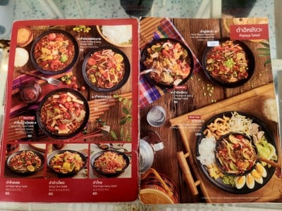 ป้ายราคาหรือสมุดเมนู