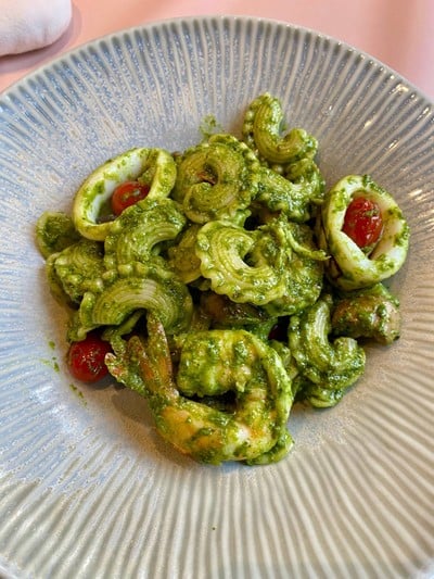 Pasta Pesto with Prawn
