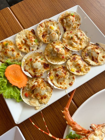 หอยเชลล์อบชีส