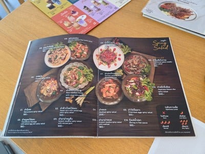 ป้ายราคาหรือสมุดเมนู