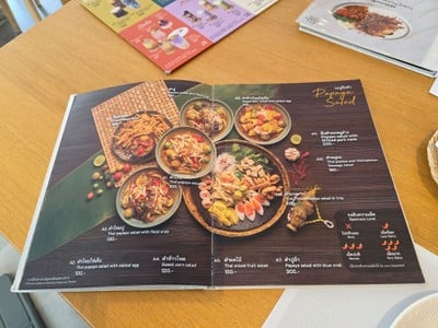 ป้ายราคาหรือสมุดเมนู