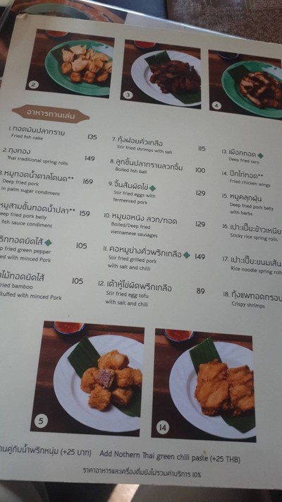 ป้ายราคาหรือสมุดเมนู
