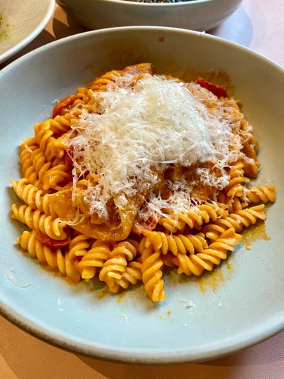Pasta Pink Sauce with Bacon
