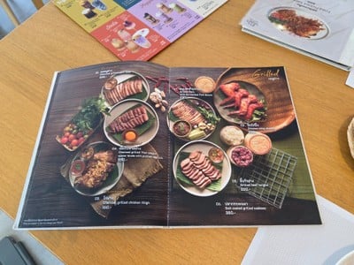 ป้ายราคาหรือสมุดเมนู