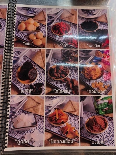 ป้ายราคาหรือสมุดเมนู