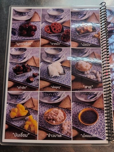 ป้ายราคาหรือสมุดเมนู