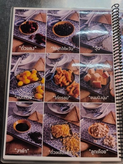 ป้ายราคาหรือสมุดเมนู