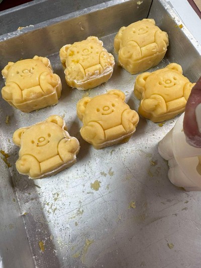 วิธีทำ ชีสทาร์ตน้องหมีเนย ไส้ป๊อกกาแลต 🍫