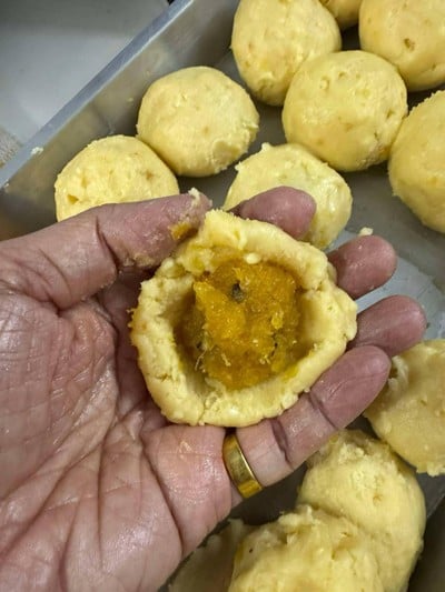 วิธีทำ ชีสทาร์ตน้องหมีเนย ไส้ป๊อกกาแลต 🍫