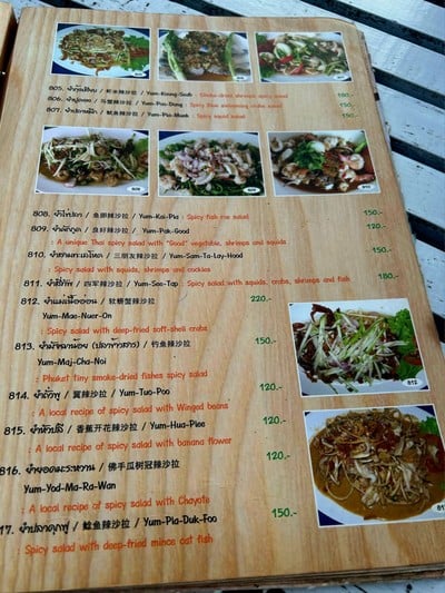 ป้ายราคาหรือสมุดเมนู