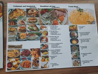 ป้ายราคาหรือสมุดเมนู