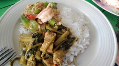 ผัดบวบ+เทโพ