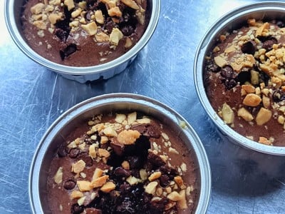 Double Dark Chocolate Muffins