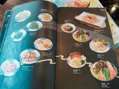 ป้ายราคาหรือสมุดเมนู