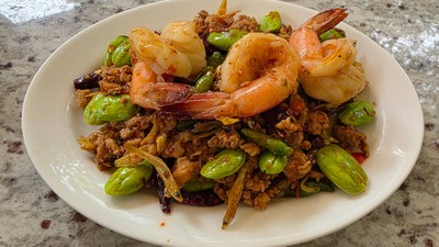 สะตอผัดกะปิกุ้งสด