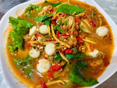 หอยเชลล์ผัดฉ่า