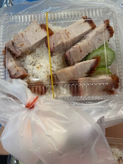 ข้าวหมูกรอบ+ไข่ต้ม