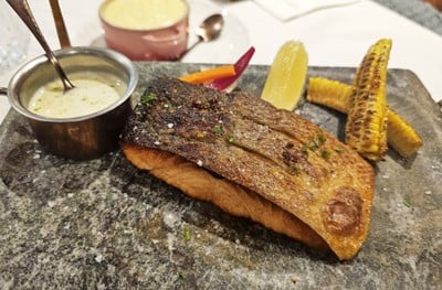 Crispy Skin Dry-Aged Salmon