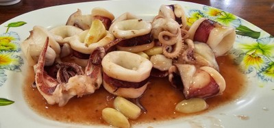 หมึกผัดกะปิ