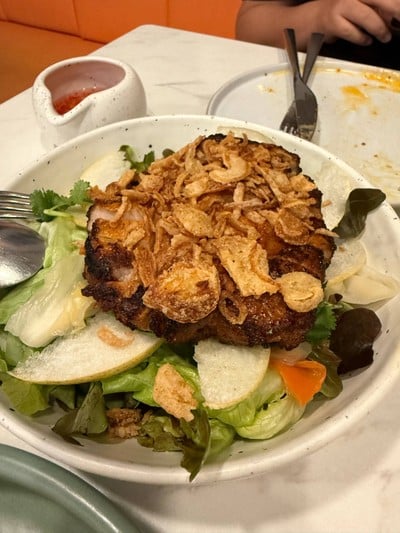 Vietnamese grilled pork salad