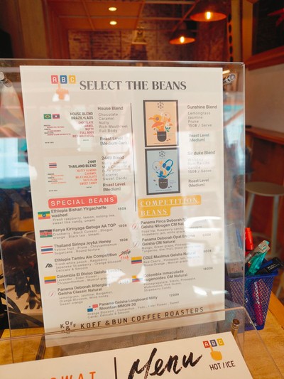 ป้ายราคาหรือสมุดเมนู