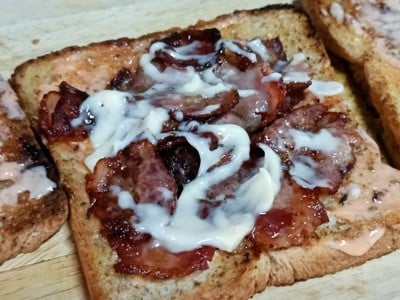 วิธีทำ แซนวิชไข่เบคอน