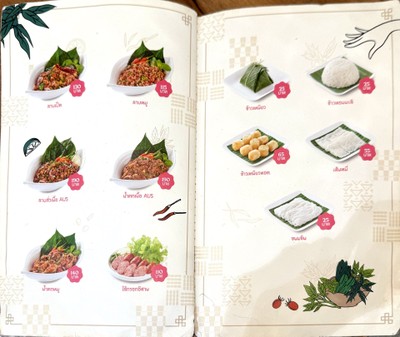 ป้ายราคาหรือสมุดเมนู