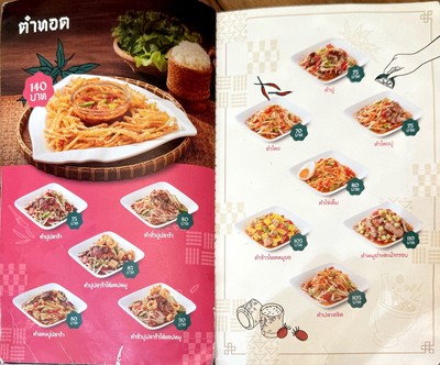 ป้ายราคาหรือสมุดเมนู