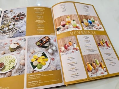 ป้ายราคาหรือสมุดเมนู