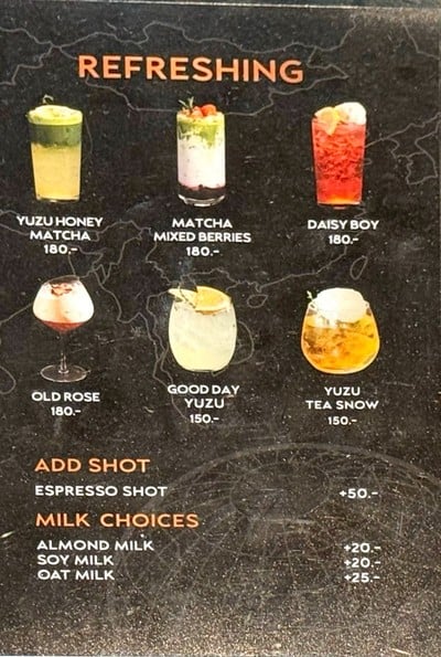 ป้ายราคาหรือสมุดเมนู