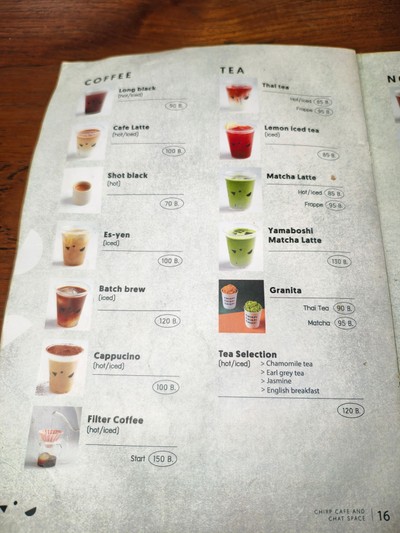 ป้ายราคาหรือสมุดเมนู