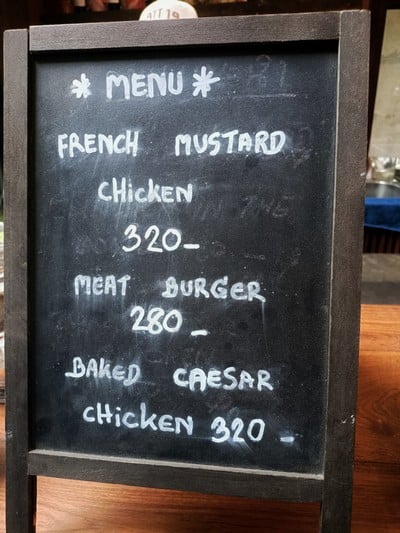 ป้ายราคาหรือสมุดเมนู