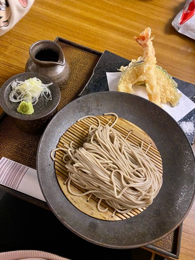 Tempura soba (cold)