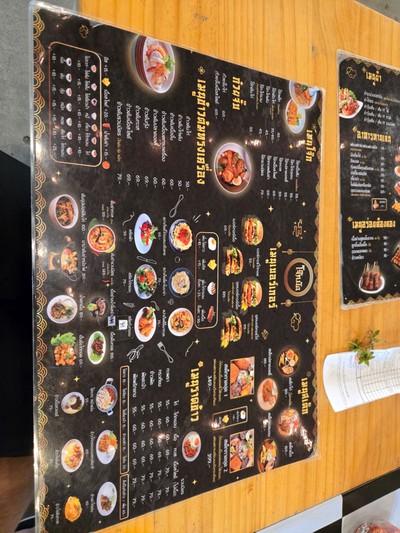 ป้ายราคาหรือสมุดเมนู