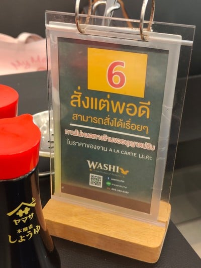 ป้ายราคาหรือสมุดเมนู