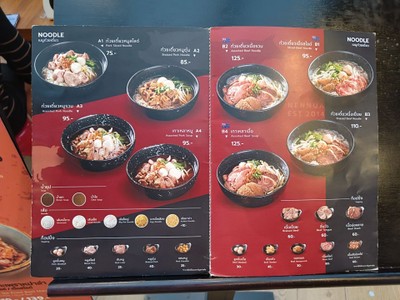 ป้ายราคาหรือสมุดเมนู