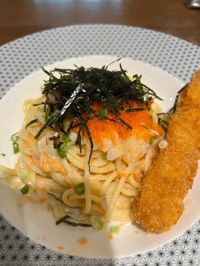 สปาเก็ตตี้ครีมไข่กุ้ง