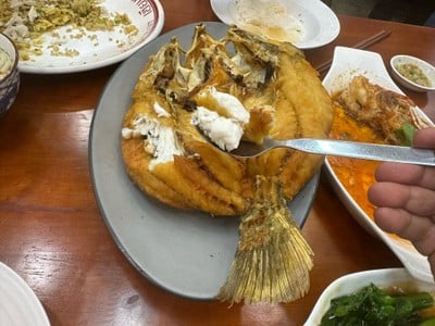 ปลากะพงทอดน้ำปลา