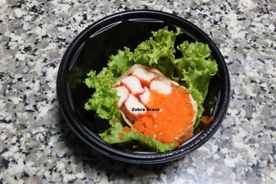 โชบับปูอัดและไข่กุ้ง / CRAB STICK AND EBIKO CHOBAB