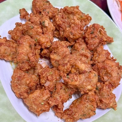 หมูสับชุบแป้งทอด