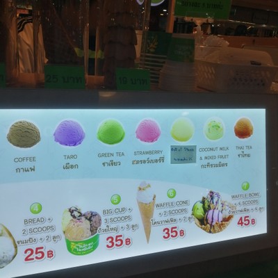 ป้ายราคาหรือสมุดเมนู