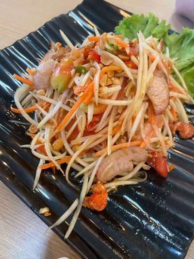 ตำคอหมูย่าง