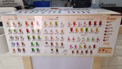 ป้ายราคาหรือสมุดเมนู