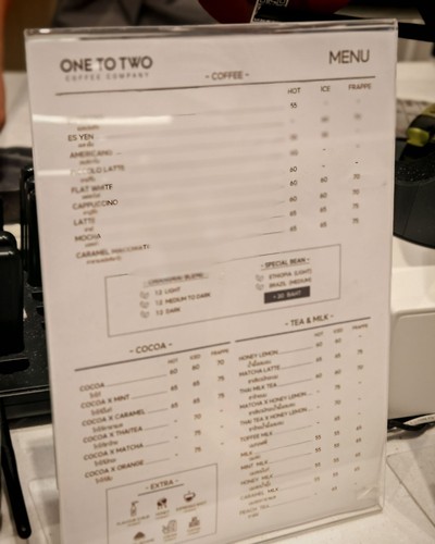 ป้ายราคาหรือสมุดเมนู