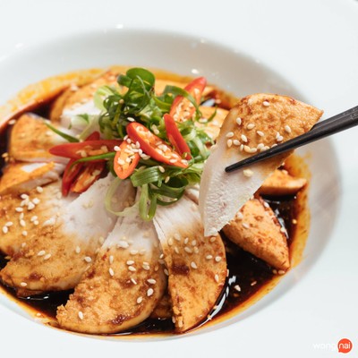 ข้าวมันไก่ไห่หนาน ศูนย์การประชุมแห่งชาติสิริกิติ์