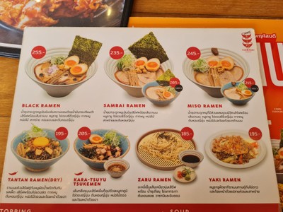 ป้ายราคาหรือสมุดเมนู