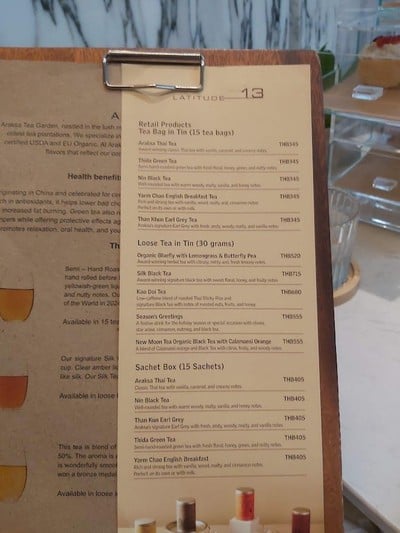 ป้ายราคาหรือสมุดเมนู