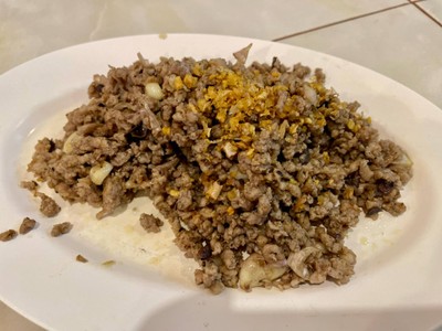 หมูสับผัดหนำเลี้ยบ